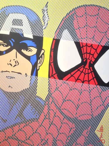 BD-033-4-Captain America & Spiderman 