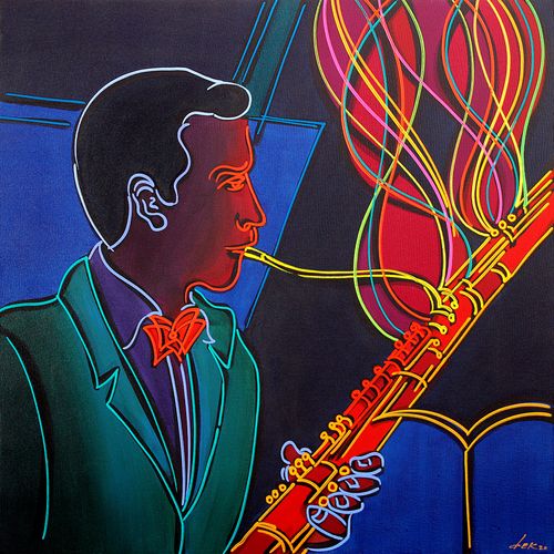 THE MUSICIAN IN THE RED TIE